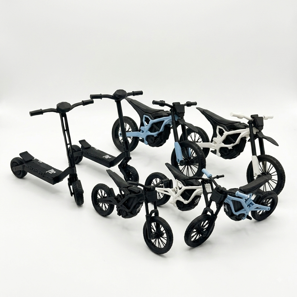 Miniaturowe modele Surron i Kukirin drukowane w 3D — SZM3D